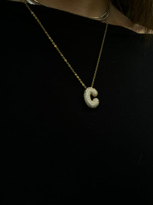 Custom Letter Necklace (Waterproof)