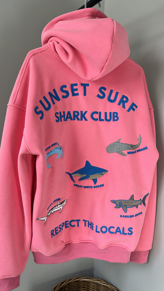 DETAIL EMBROIDERY SHARK HOODIE