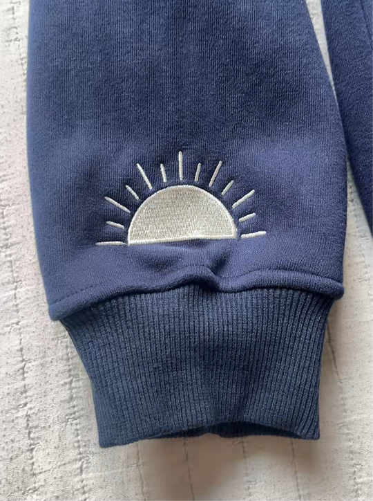 Slow Down Enjoy The Ride Embroidered Hoodie