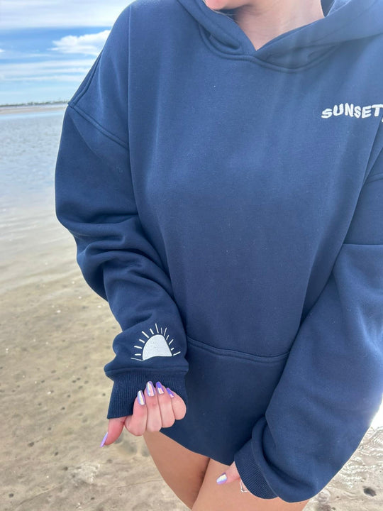 Slow Down Enjoy The Ride Embroidered Hoodie