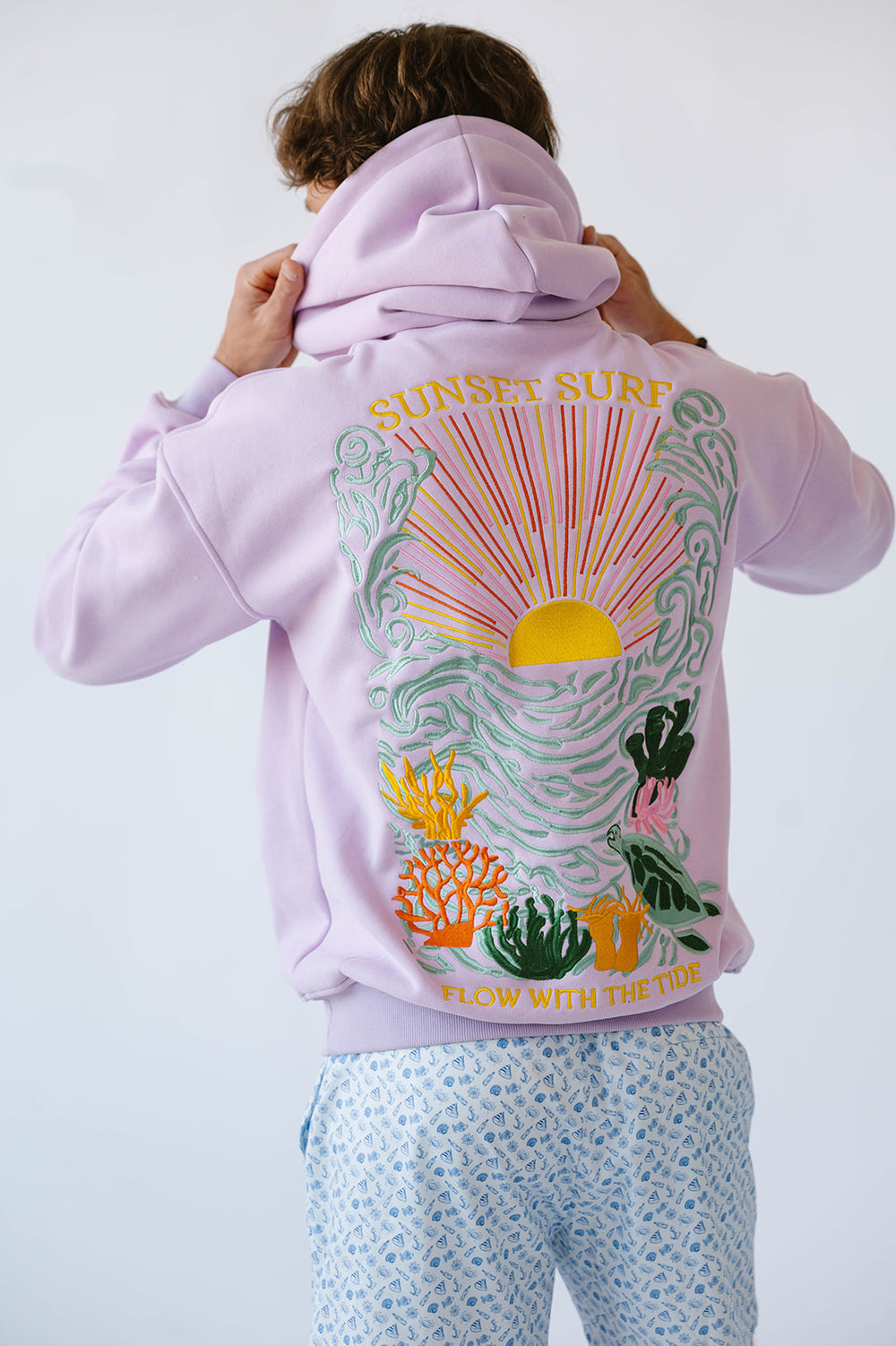 Under The Sea Embroidery Hoodie 🌊🐟🪸