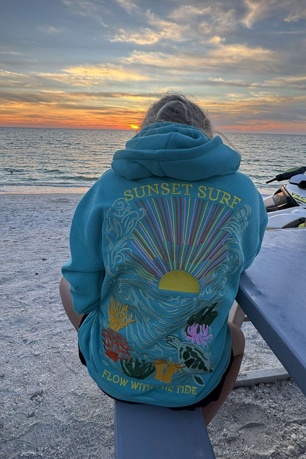 Under The Sea Embroidery Hoodie 🌊🐟🪸